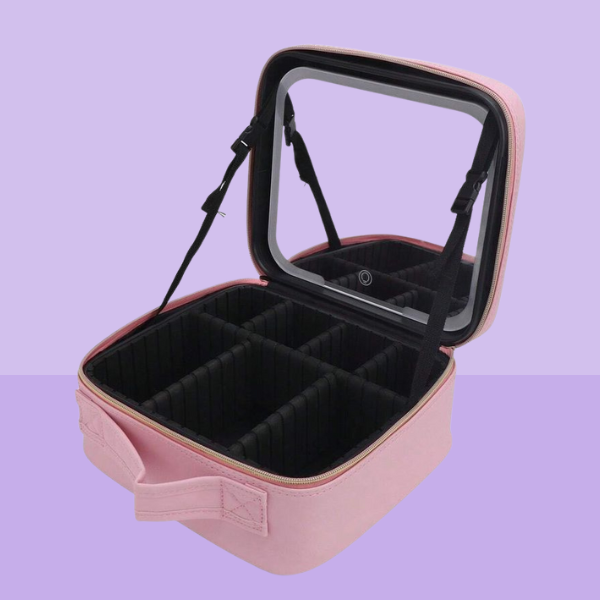 Maletín de Maquillaje Profesional con Espejo Integrado