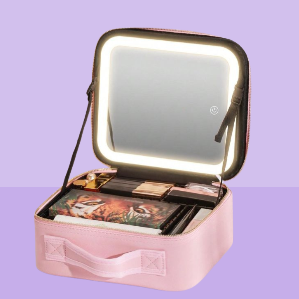 Maletín de Maquillaje Profesional con Espejo Integrado