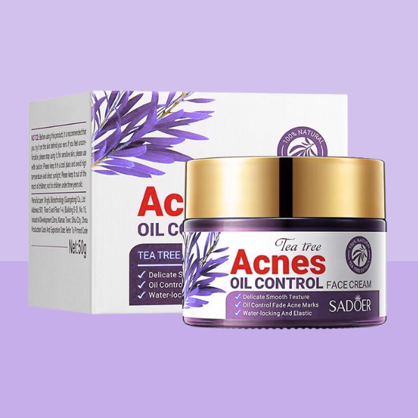 Crema Facial Control del Acné SADOER 50ml – Piel Limpia y Saludable