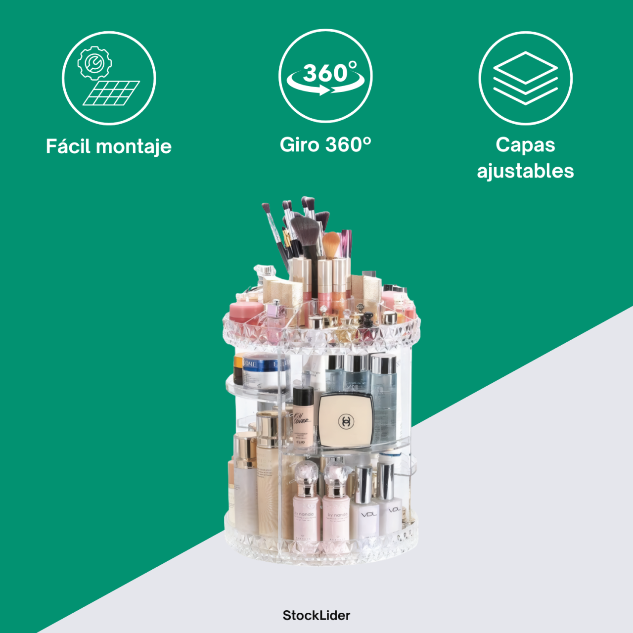 Organizador de Maquillaje Elegante y Práctico