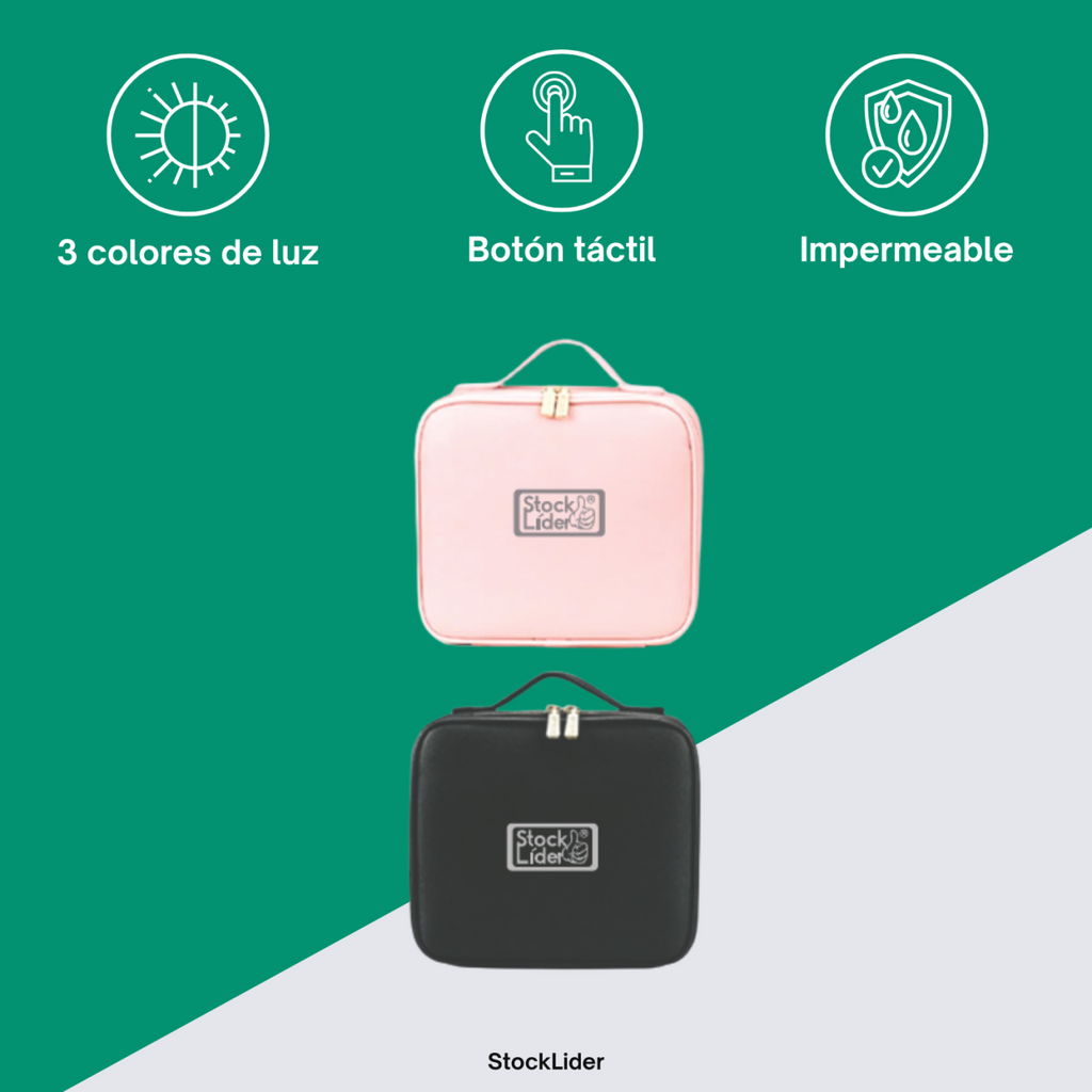 Maletín de Maquillaje Profesional con Espejo Integrado