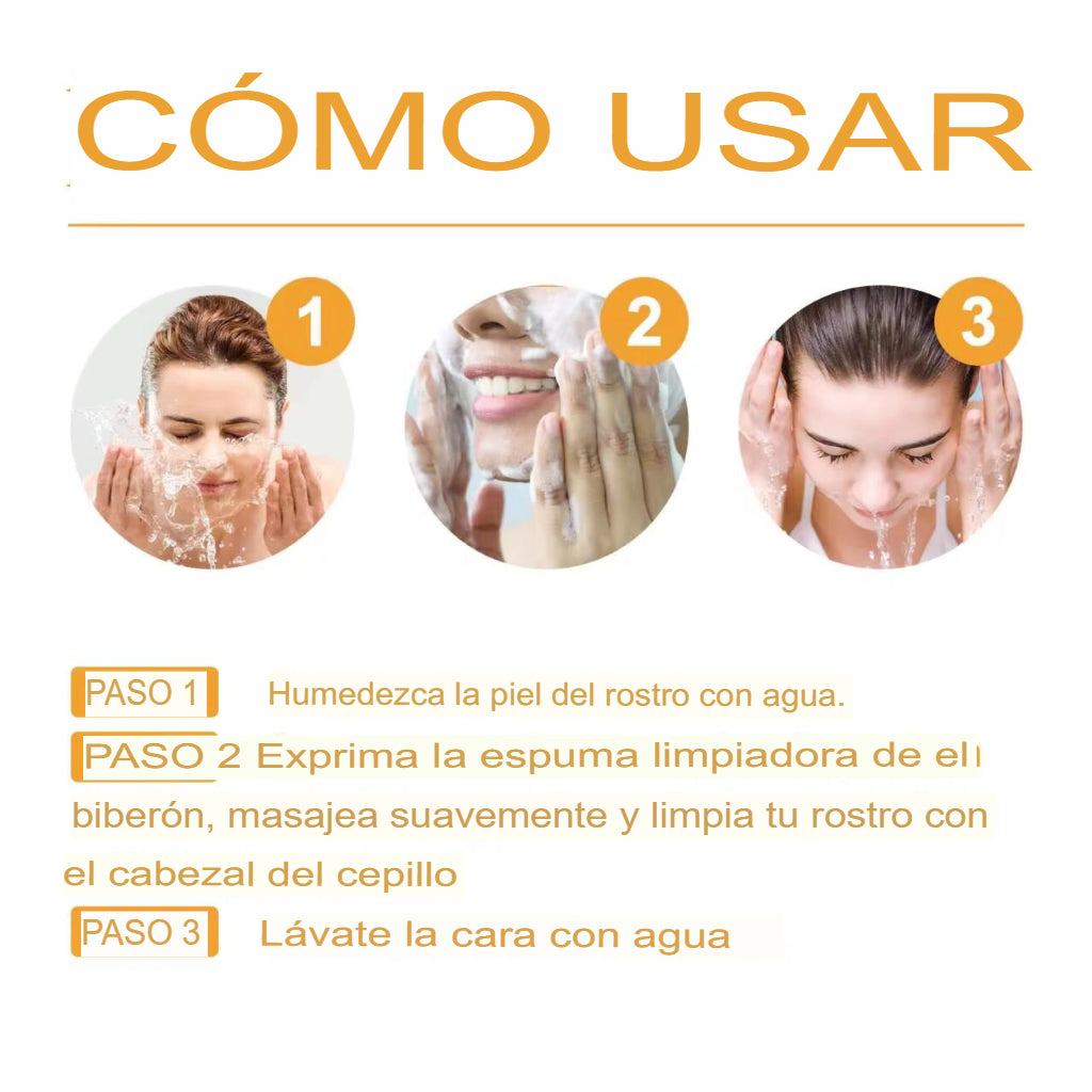 Limpiador Facial de Cúrcuma 100% Natural – Iluminación, Pureza y Nutrición para Todo Tipo de Piel