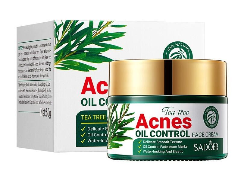 Crema Facial Control del Acné SADOER 50ml – Piel Limpia y Saludable