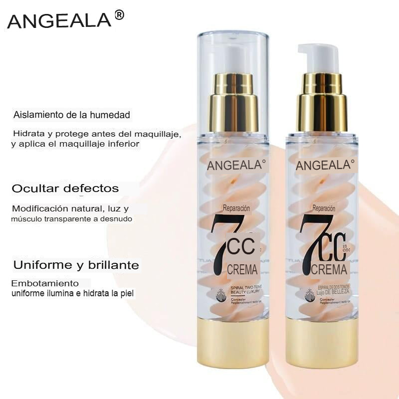 CC Cream Espiral Bicolor 7 en 1 – Cobertura Perfecta e Hidratación 150 g